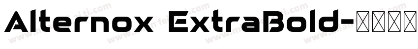Alternox ExtraBold字体转换